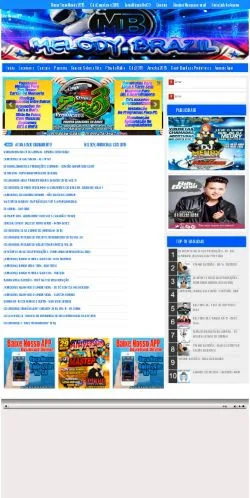 Podgląd witryny Melody Brazil, medium z kraju Portugalia do artykułów sponsorowanych