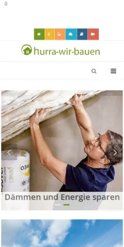 Podgląd witryny Hurra Wir Bauen, medium z kraju Niemcy do artykułów sponsorowanych