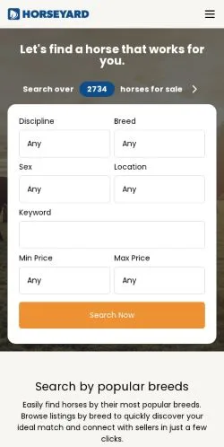 Anteprima del sito Horseyard, media di Australia per articoli sponsorizzati