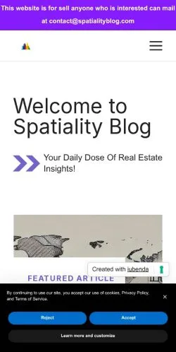 Förhandsvisning av webbplatsen Spatiality Blog, medium i USA för sponsrade artiklar