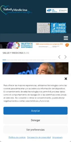 Anteprima del sito Salud y Medicina, media di Spagna per articoli sponsorizzati