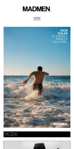 스폰서 기사용 스페인 매체 MADMENMAG 사이트 미리보기