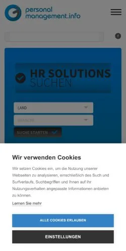 Anteprima del sito Personalmanagement, media di Austria per articoli sponsorizzati