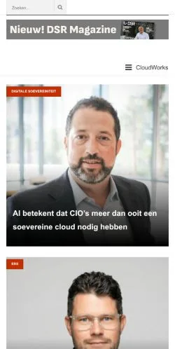 Forhåndsvisning av nettstedet CloudWorks, medium fra Nederland for sponsede artikler
