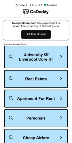Vista previa del sitio Liverpoolcore, medio de Estados Unidos para artículos patrocinados