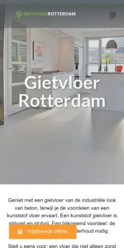 Anteprima del sito Gietvloer Rotterdam, media di Paesi Bassi per articoli sponsorizzati