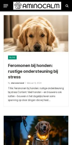 Anteprima del sito Dieren blog, media di Paesi Bassi per articoli sponsorizzati