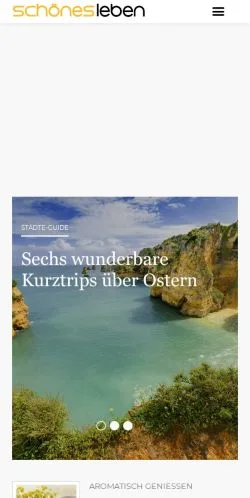 Anteprima del sito SchönesLeben, media di Svizzera per articoli sponsorizzati