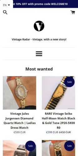 Vorschau der Website Vintage Radar, Medium aus Vereinigte Staaten für gesponserte Artikel