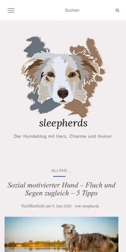 スポンサード記事向けのドイツメディア、Sleepherdsのサイトプレビュー