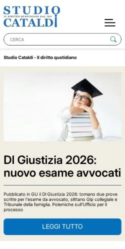 Forhåndsvisning av nettstedet Il Diritto Quotidiano, medium fra Italia for sponsede artikler