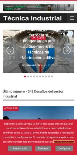Anteprima del sito TÉCNICA INDUSTRIAL, media di Spagna per articoli sponsorizzati