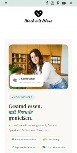 Anteprima del sito Koch mit Herz, media di Austria per articoli sponsorizzati