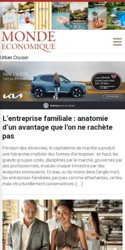 Podgląd witryny Le Monde Économique, medium z kraju Szwajcaria do artykułów sponsorowanych