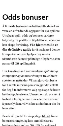 Vista previa del sitio dagensinnsats.com, medio de Noruega para artículos patrocinados