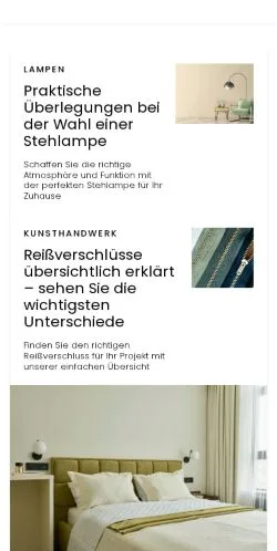 Förhandsvisning av webbplatsen einfachesheim.de, medium i Tyskland för sponsrade artiklar