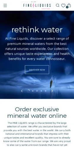 Anteprima del sito Fine Liquids, media di Germania per articoli sponsorizzati