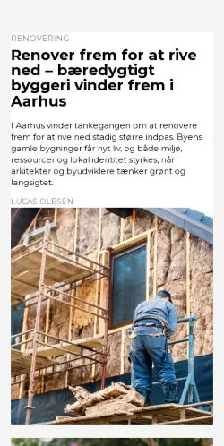 Anteprima del sito aarhuskanalen.dk, media di Danimarca per articoli sponsorizzati