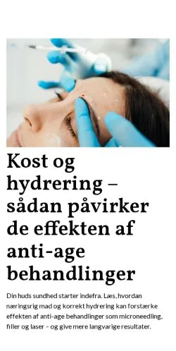 Anteprima del sito behandlingsmagasinet.dk, media di Danimarca per articoli sponsorizzati