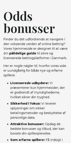 Anteprima del sito bettingzone.dk, media di Danimarca per articoli sponsorizzati