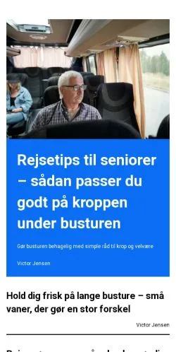 Sponsorlu makaleler için Danimarka medyası bustips.dk sitesinin önizlemesi