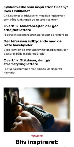 Anteprima del sito byggetal.dk, media di Danimarca per articoli sponsorizzati