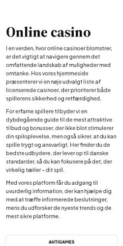 Anteprima del sito casinosamleren.dk, media di Danimarca per articoli sponsorizzati