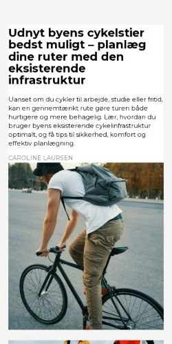 Anteprima del sito cykeltempo.dk, media di Danimarca per articoli sponsorizzati