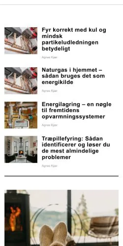 Podgląd witryny dejligvarme.dk, medium z kraju Dania do artykułów sponsorowanych