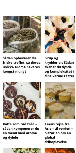 Aperçu du site delikatesseguide.dk, média de Danemark pour articles sponsorisés
