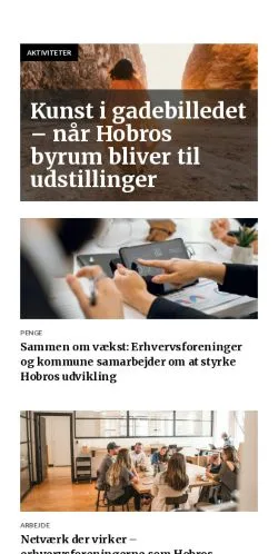 Forhåndsvisning av nettstedet dithobro.dk, medium fra Danmark for sponsede artikler