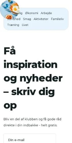 スポンサード記事向けのデンマークメディア、ditvesterbro.dkのサイトプレビュー