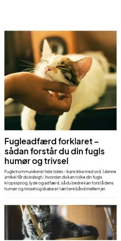 Anteprima del sito dyreplaneten.dk, media di Danimarca per articoli sponsorizzati