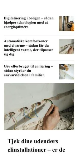 Podgląd witryny elblog.dk, medium z kraju Dania do artykułów sponsorowanych
