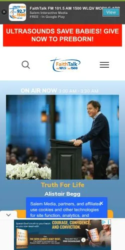 Podgląd witryny FaithTalk Detroit, medium z kraju Stany Zjednoczone do artykułów sponsorowanych