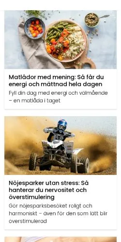 Anteprima del sito familjenshem.se, media di Svezia per articoli sponsorizzati