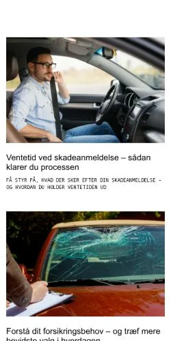 Podgląd witryny forsikringsblog.dk, medium z kraju Dania do artykułów sponsorowanych