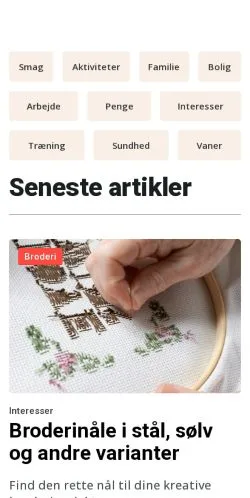 Sponsorlu makaleler için Danimarka medyası haderslevbladet.dk sitesinin önizlemesi