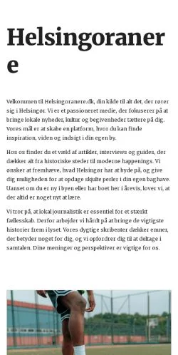 Podgląd witryny helsingoranere.dk, medium z kraju Dania do artykułów sponsorowanych
