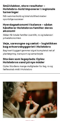 Anteprima del sito holstebroliv.dk, media di Danimarca per articoli sponsorizzati