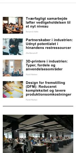 Sponsorlu makaleler için Danimarka medyası industrisalg.dk sitesinin önizlemesi