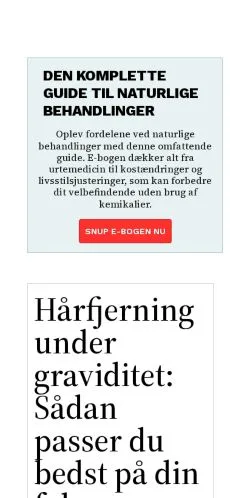 Pré-visualização do site jeresbehandling.dk, meio de Dinamarca para artigos patrocinados