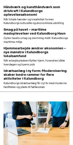 Podgląd witryny kalundborgavisen.dk, medium z kraju Dania do artykułów sponsorowanych