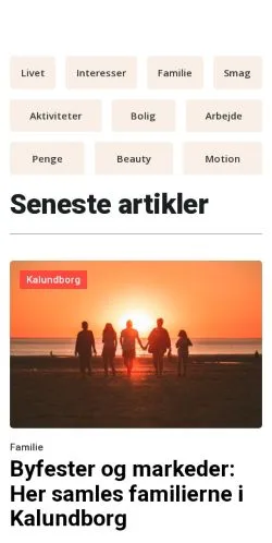 Podgląd witryny kalundborgsiden.dk, medium z kraju Dania do artykułów sponsorowanych