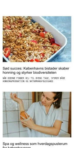 Anteprima del sito koebenhavnlivet.dk, media di Danimarca per articoli sponsorizzati