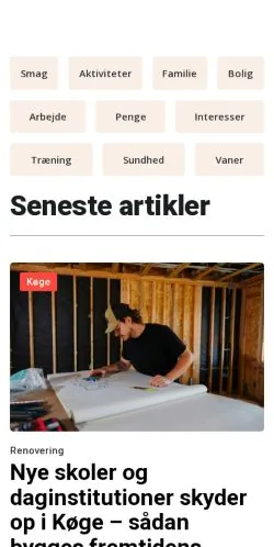 Podgląd witryny koegefolk.dk, medium z kraju Dania do artykułów sponsorowanych