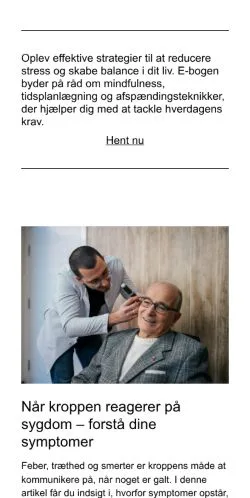 Anteprima del sito laegeavisen.dk, media di Danimarca per articoli sponsorizzati