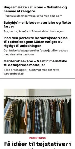 Forhåndsvisning av nettstedet lovestyle.dk, medium fra Danmark for sponsede artikler