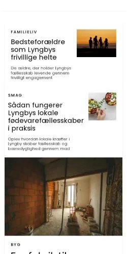 Podgląd witryny lyngbyposten.dk, medium z kraju Dania do artykułów sponsorowanych