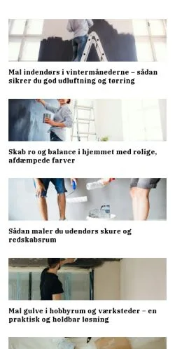 スポンサード記事向けのデンマークメディア、malerhus.dkのサイトプレビュー